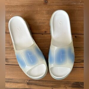 UGG Jella Clear Watercolors Slide Sz 8